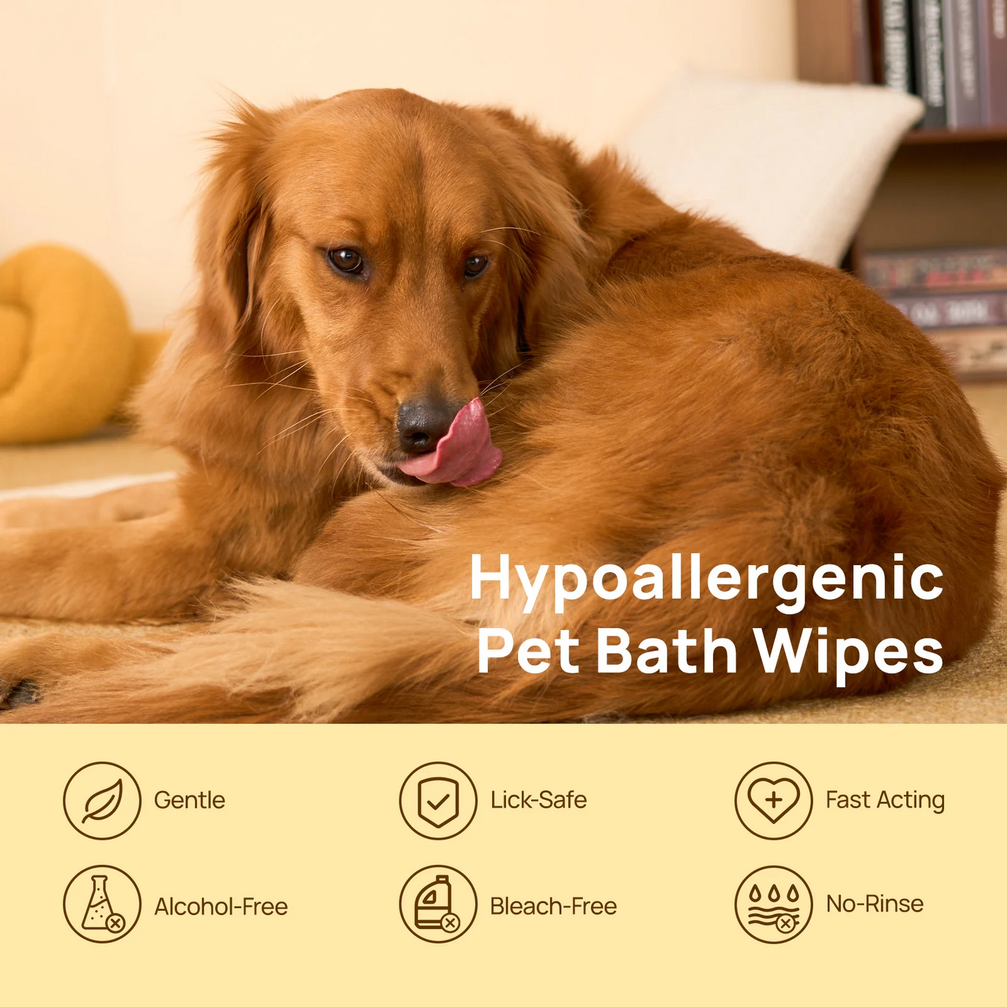 HICC Pet® Deodorizing Pet Glove Wipes For Dogs